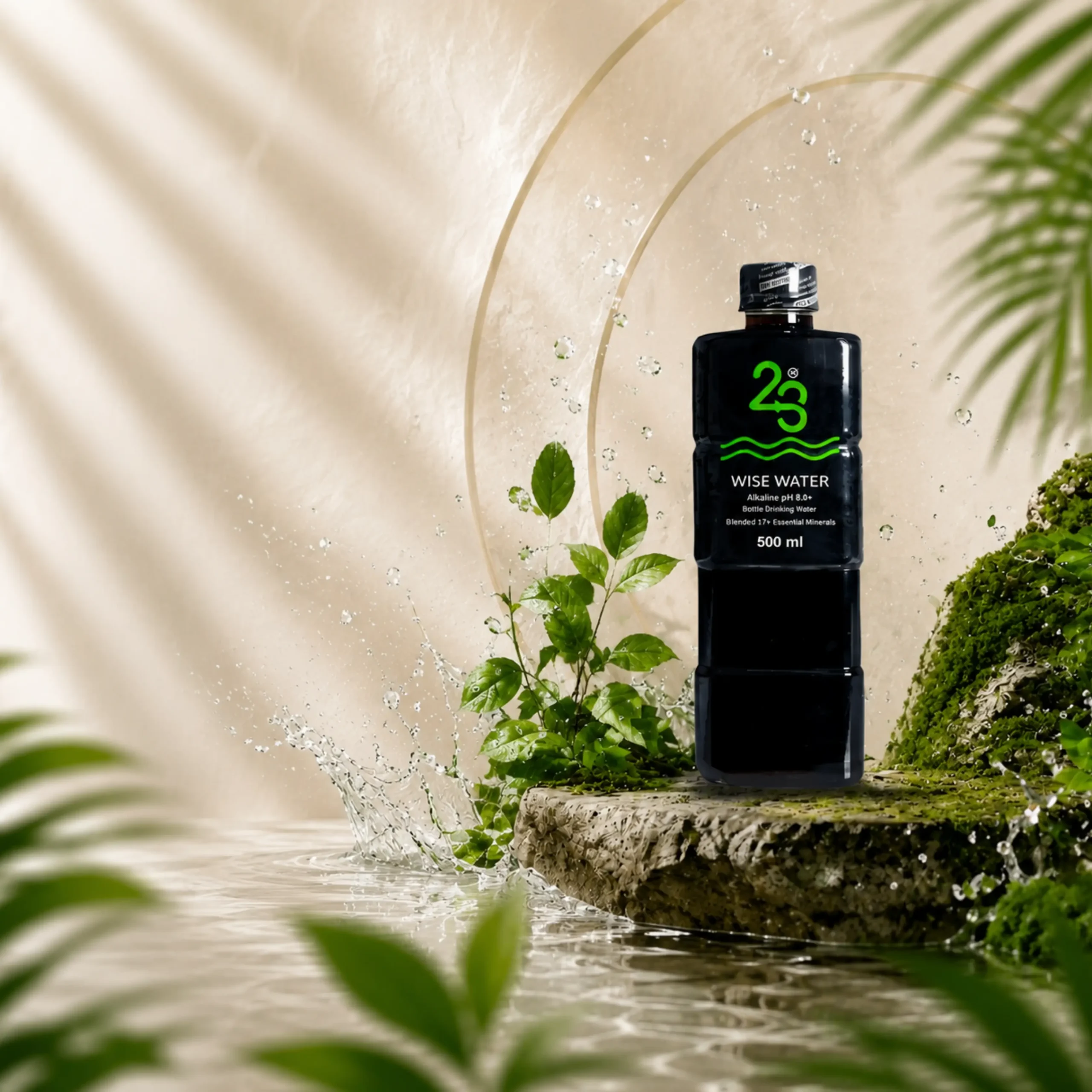 wise water, black alkaline water